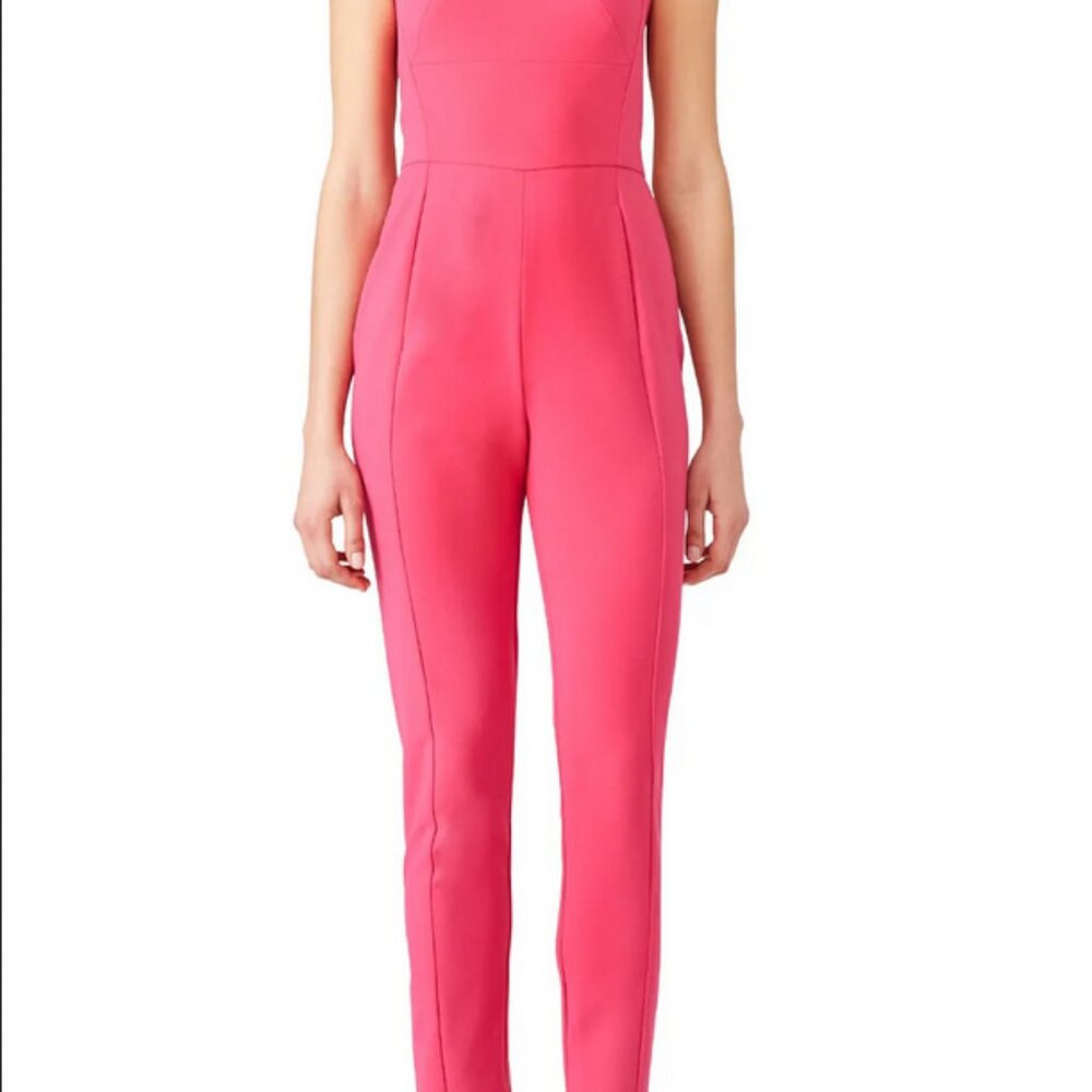 Black Halo Bene Jumpsuit Hot Pink Fuchsia Size 4